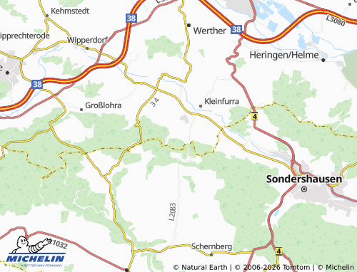 Kaart MICHELIN Wernrode - ViaMichelin