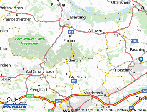 MICHELIN-Landkarte Scharten - ViaMichelin