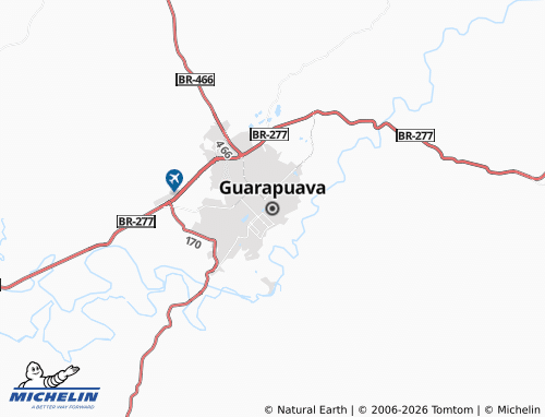 Mapa MICHELIN Guarapuava - ViaMichelin