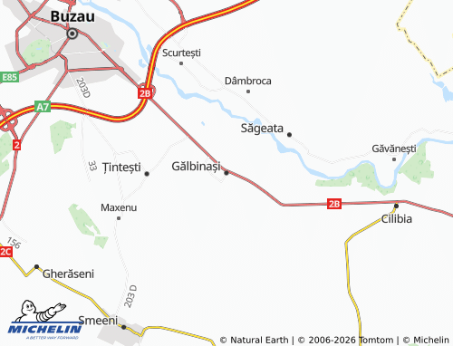 Mappa MICHELIN Gălbinași - ViaMichelin