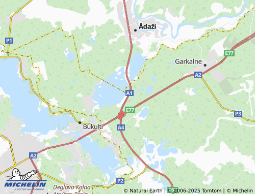 Kaart MICHELIN Baltezers - ViaMichelin