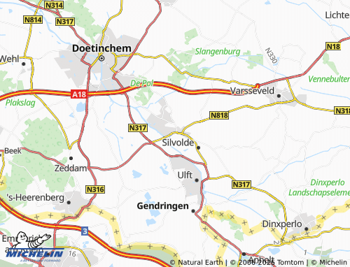 MICHELIN Terborg map - ViaMichelin
