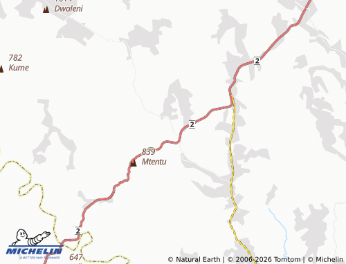 MICHELIN-Landkarte Mgumo - ViaMichelin
