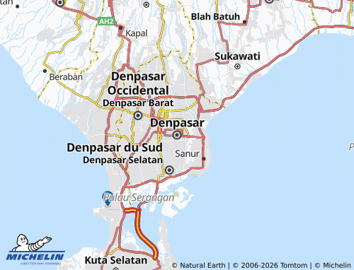 MICHELIN-Landkarte Denpasar - ViaMichelin