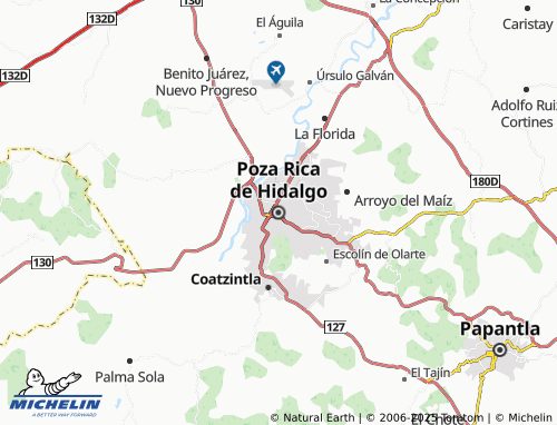 Carte MICHELIN Poza Rica de Hidalgo - ViaMichelin