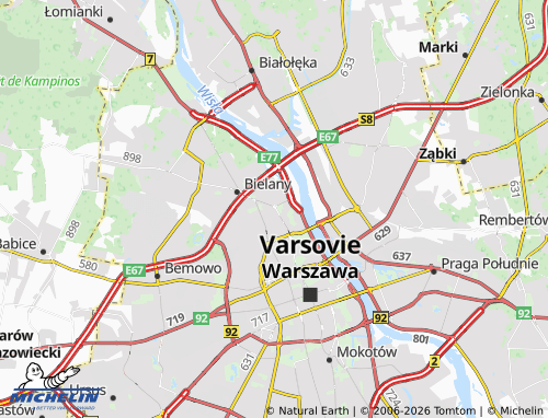 Carte MICHELIN Żoliborz - ViaMichelin