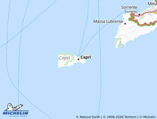 MICHELIN Capri map - ViaMichelin