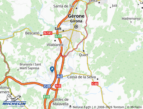 Carte MICHELIN Fornells de la Selva - ViaMichelin