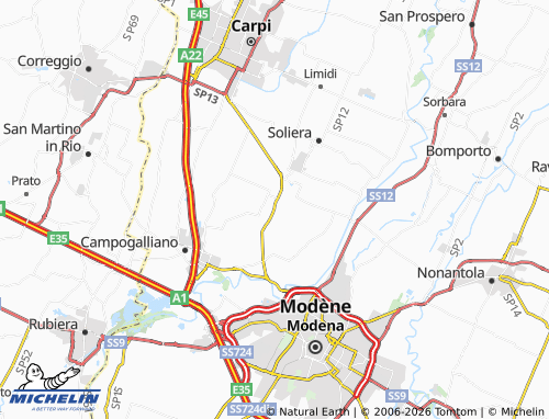 Mappa MICHELIN Ganaceto - ViaMichelin