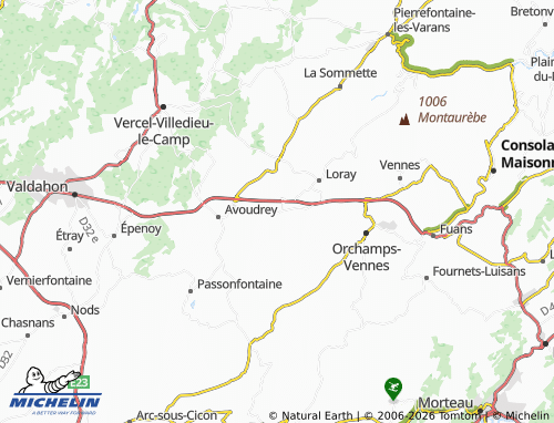 MICHELIN Flangebouche map - ViaMichelin