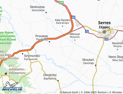 MICHELIN Ano Kamila map - ViaMichelin