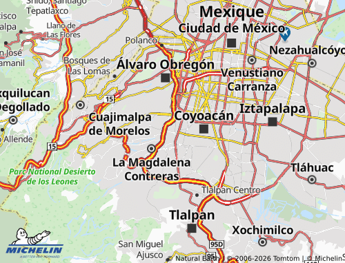 Mapa MICHELIN San Ángel - ViaMichelin