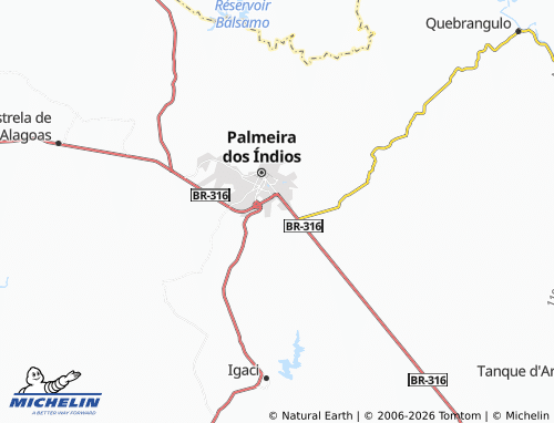 Mappa MICHELIN Juca Sampaio - ViaMichelin