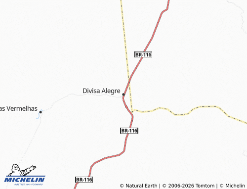 Mapa MICHELIN Divisa Alegre - ViaMichelin
