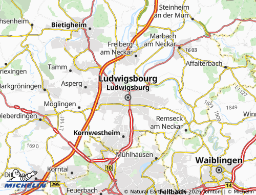 Mapa MICHELIN Ludwigsburg - ViaMichelin