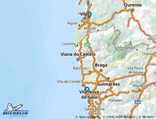 Carte MICHELIN Viana do Castelo - ViaMichelin