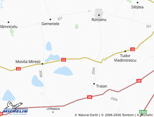 MICHELIN Comăneasca map - ViaMichelin