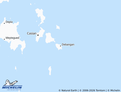 MICHELIN Debangan map - ViaMichelin