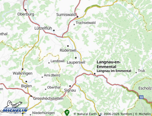 MICHELIN Lauperswil map - ViaMichelin
