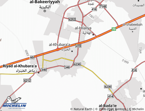 MICHELIN-Landkarte al-Majd - ViaMichelin