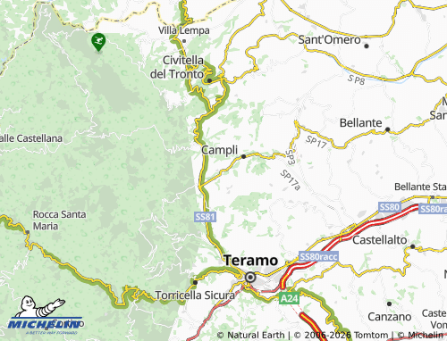 MICHELIN Nocella map - ViaMichelin