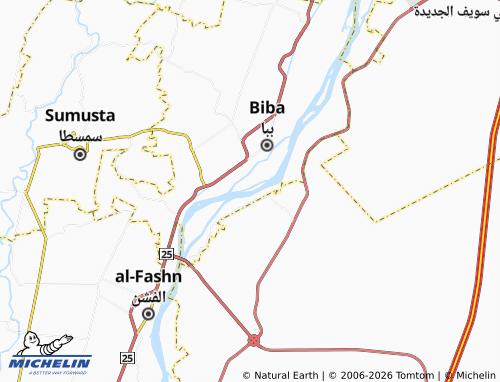 Mapa MICHELIN Jazeerat al-Faqa'i - ViaMichelin