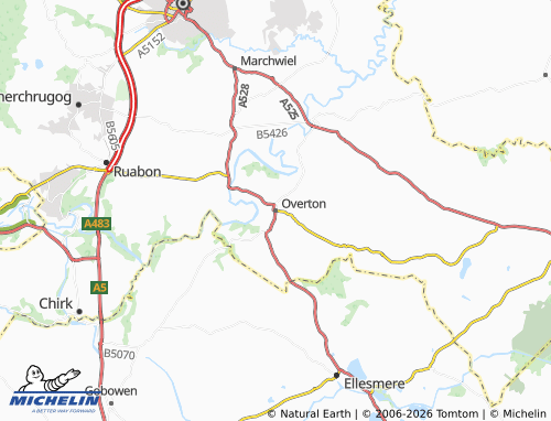 MICHELIN Overton map - ViaMichelin