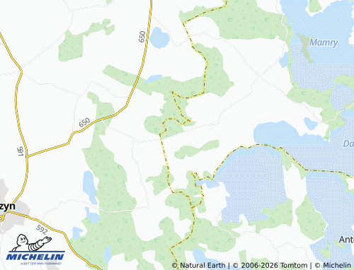 MICHELIN Dłużec map - ViaMichelin
