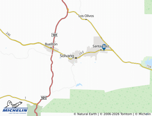 Mappa MICHELIN Solvang - ViaMichelin