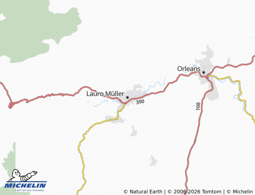 Mapa MICHELIN Lauro Müller - ViaMichelin