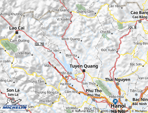 Mapa MICHELIN Hàm Yên - ViaMichelin