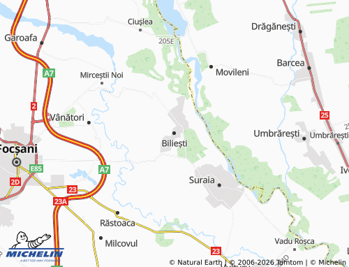 MICHELIN Biliești map - ViaMichelin