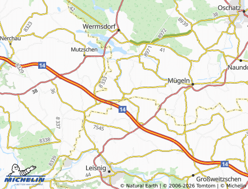 MICHELIN Ablaß map - ViaMichelin