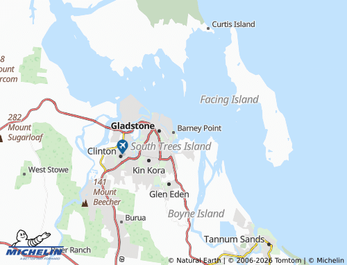 Mapa MICHELIN Barney Point - ViaMichelin