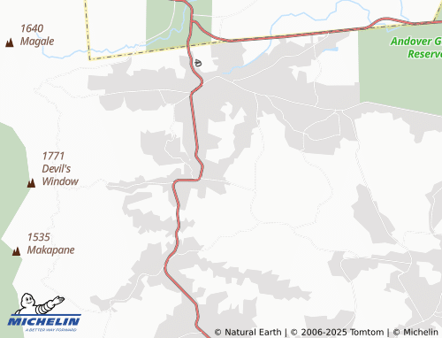 MICHELIN Rooiboklaagte B map - ViaMichelin
