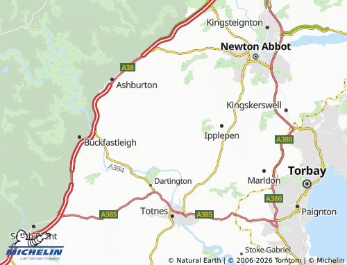 Mappa MICHELIN Broadhempston - ViaMichelin