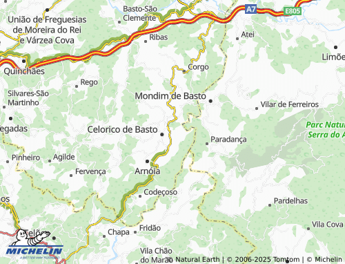 MICHELIN Cruz map - ViaMichelin