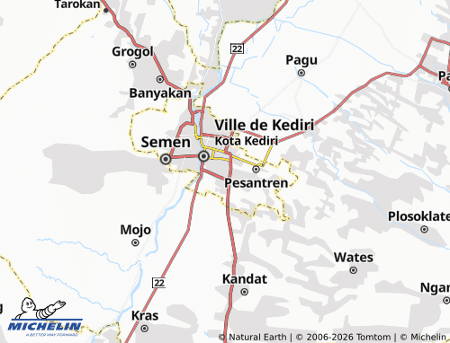 Carte MICHELIN Singonegaran - ViaMichelin