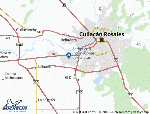 Mapa MICHELIN San Antonio - ViaMichelin