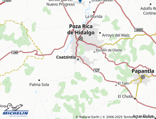 Carte MICHELIN Coatzintla - ViaMichelin