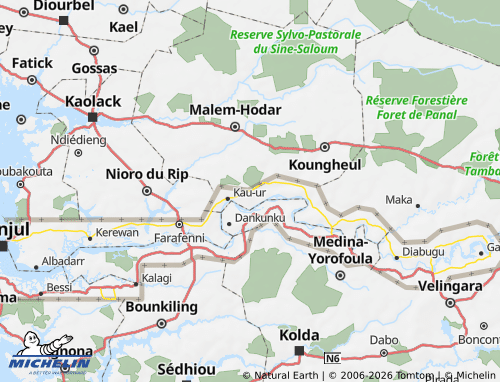 Mapa MICHELIN Upper Saloum - ViaMichelin