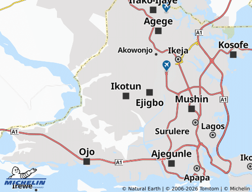 MICHELIN Ikotun map - ViaMichelin