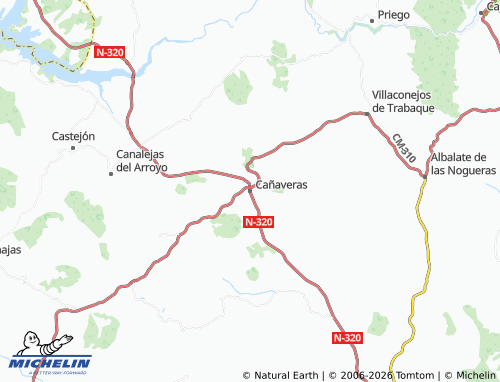 MICHELIN-Landkarte Cañaveras - ViaMichelin
