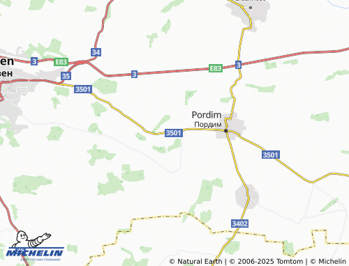 MICHELIN Zgalevo map - ViaMichelin