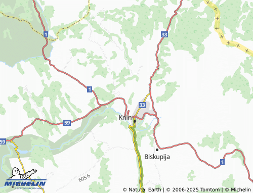 MICHELIN Dmitrovići map - ViaMichelin