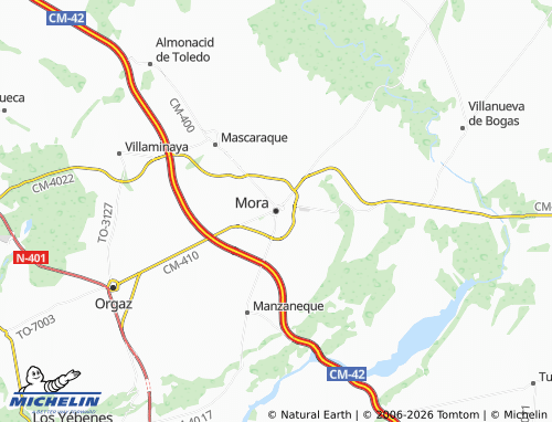 MICHELIN Mora map - ViaMichelin