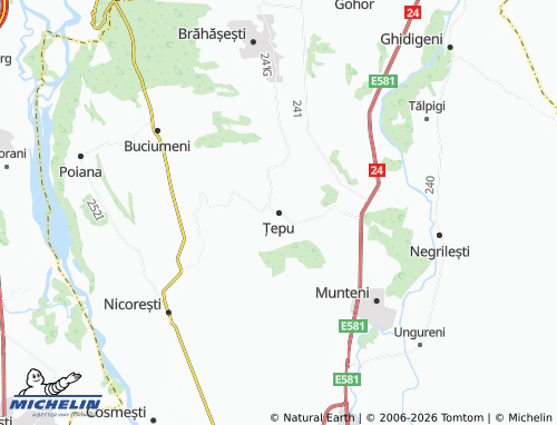 MICHELIN Țepu map - ViaMichelin