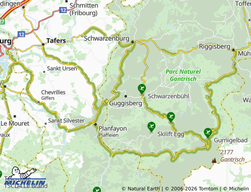 Mappa MICHELIN Guggisberg - ViaMichelin