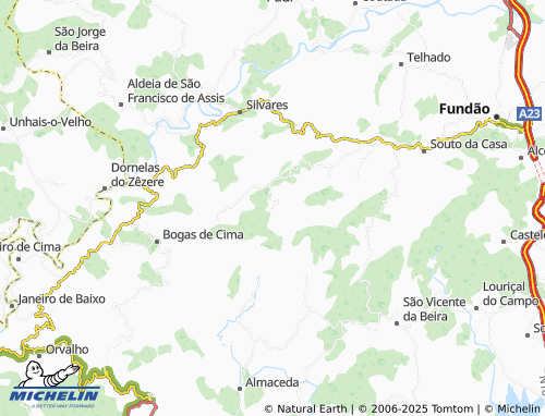 MICHELIN Acor map - ViaMichelin