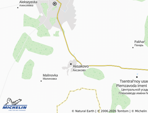 MICHELIN-Landkarte Nadezhdino - ViaMichelin